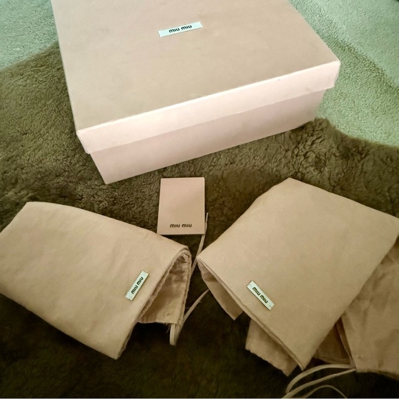 Miu Miu Tan Suede Wedge Sandals with cutout Design - Picture 10 of 10